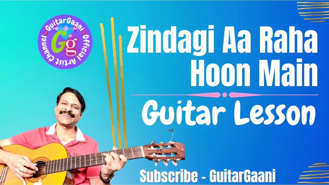 Zindagi aa raha hoon main  guitar  hindi  Mashaal   Kishore kumar