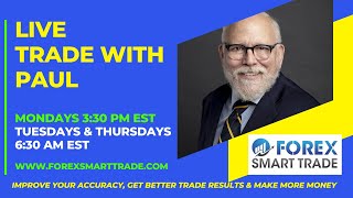 Learn to Day Trade - LIVE Forex Trade with Paul McMann