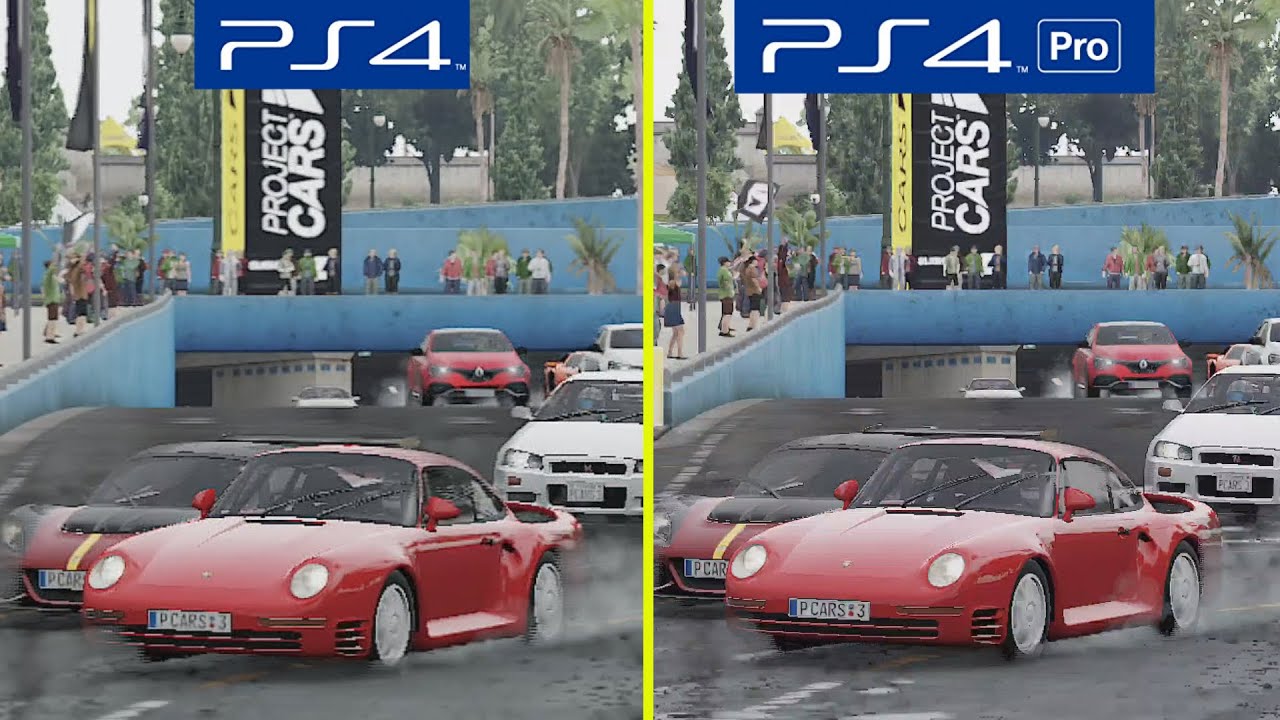 Project CARS 3 PS4 vs PS4 Pro 4K Graphics Comparison - YouTube