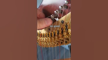 How to attach a harp string at the top #shorts