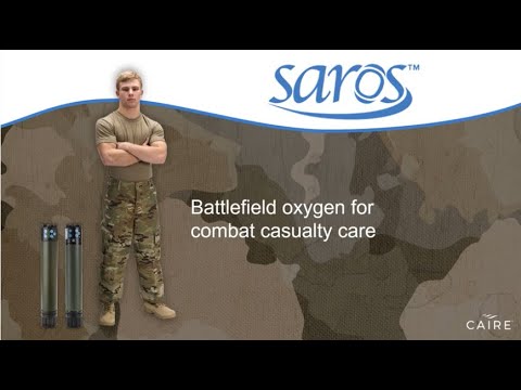 CAIRE SAROS Battlefield Oxygen For Combat Casualty Care - video from Caireinc