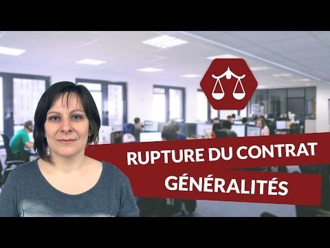 La rupture du contrat de travail : Généralités - STMG Droit - digiSchool