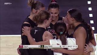 College Volleyball: Troy @ App State Highlights (11/15/25)