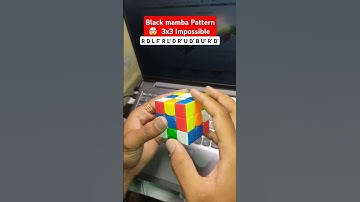 Black mamba Pattern  🤯  3x3 Impossible 🍷🗿 #rubixcube #foryou #rubixcubehighlights #foryoupage