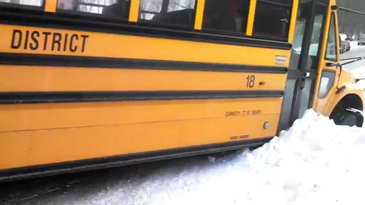 Stuck school bus PT1 YouTube