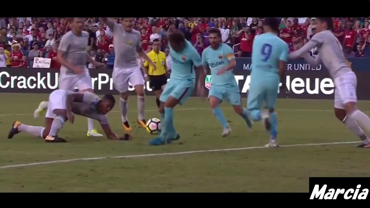 高画質】バルセロナvsマンチェスターユナイテッド 1-0 プレー集