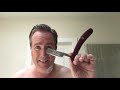 Shaving with the 'Throat Cutter' Straight Razor - Forseti Steel