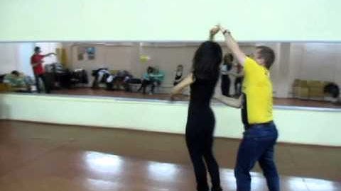 !!треня танец Zouk - Слава и Оксана in dance studio DancA 26 12 14