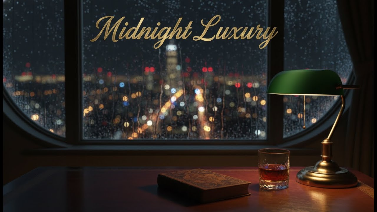 1940s Classic Jazz 🎻 Rainy New York Penthouse Ambience - Elegant Old Money Music for Deep Focus