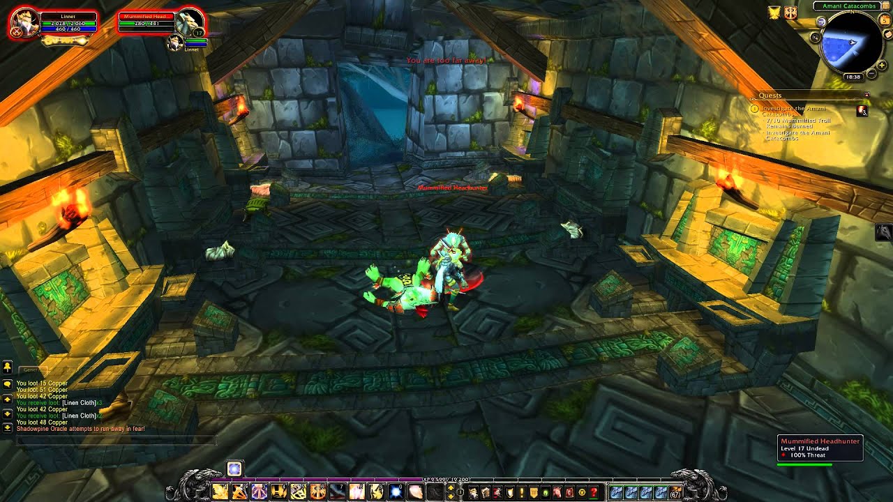 Investigate the Amani Catacombs & Escape from the Catacombs Quest Playthrough   Ghostlands