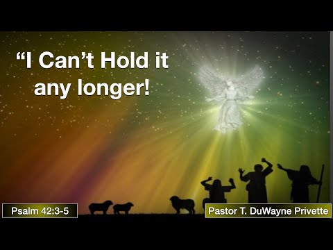 Sabbath Service , December 18, 2021 - &quot;I Can&#039;t Hold it any Longer&quot;