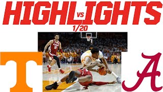 #6 Tennessee vs Alabama Basketball Full Game Highlights | 2024