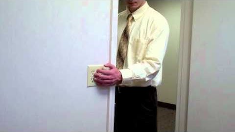 Internal/External rotation isometric wall exercise