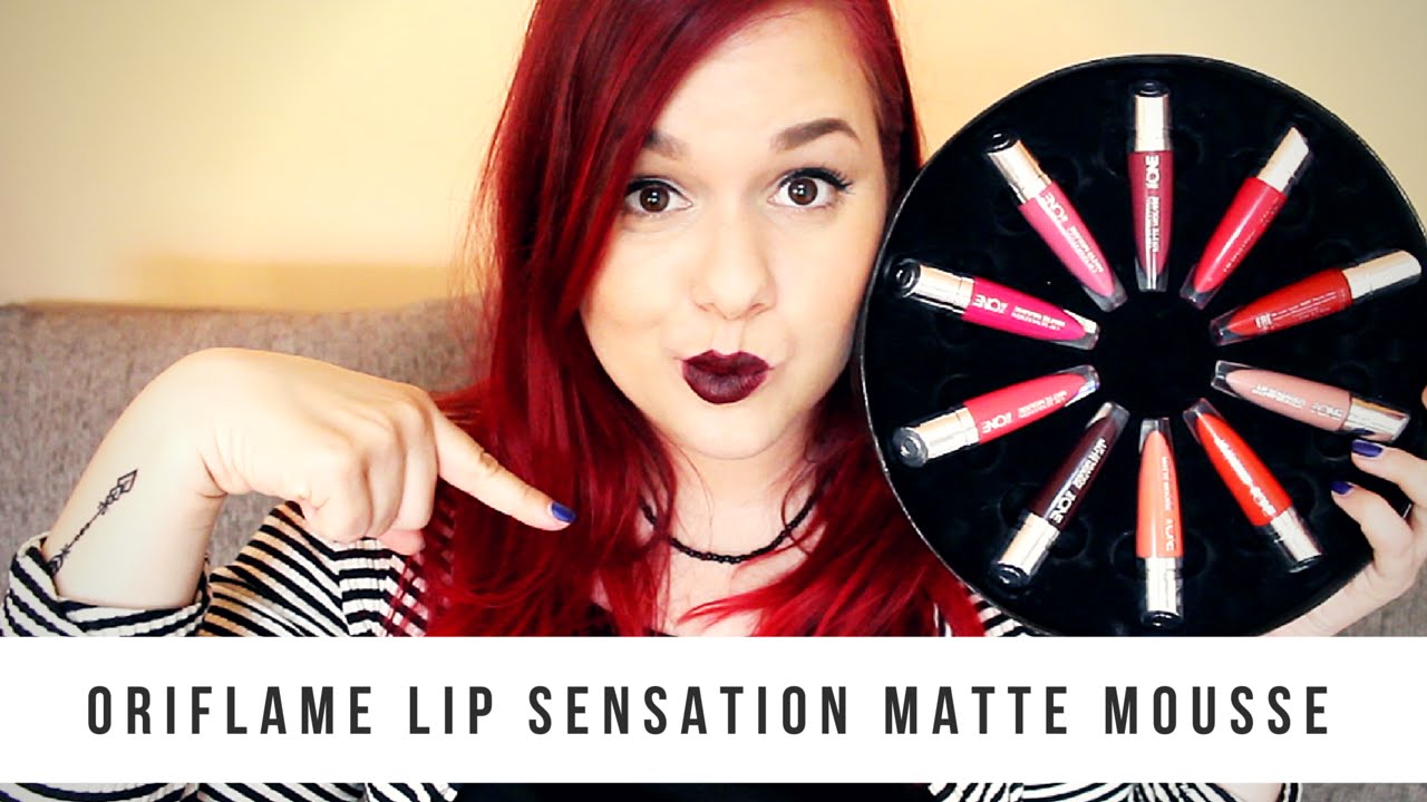 Demo Oriflame Lip Sensation Matte Mousse Anda Zelenca Youtube
