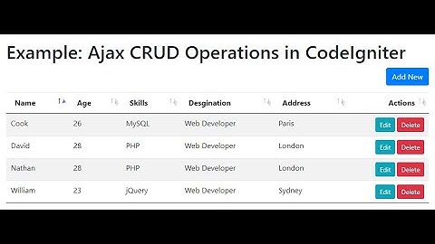 php ajax tutorial in tamil codeigniter 4 | free source code