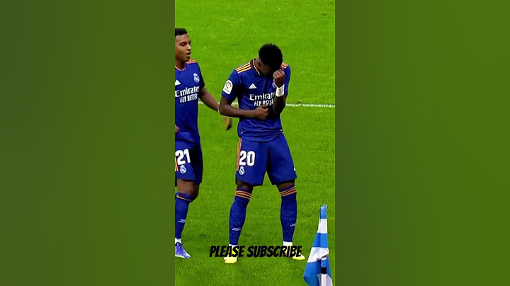 Vinicius Junior celebration when he score a goal #football #realmadrid