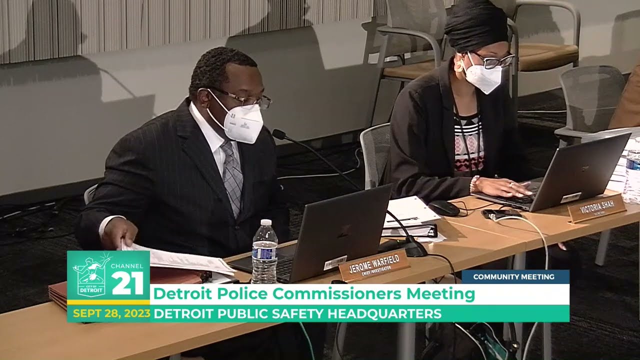Detroit Police Commissioners Meeting: Sept. 28, 2023