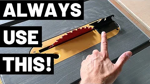 NEVER USE A TABLE SAW WITHOUT THIS!! (Riving Knife / Riving Knives--Prevent Kickback/Blade Binding!)