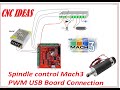 Spindle control Mach3 PWM control USB board connection (Español)