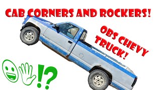 Replacing Cab Corners and Rocker Panels on 1989 Chevy Truck K1500 4x4 Project Daisy Episode 001