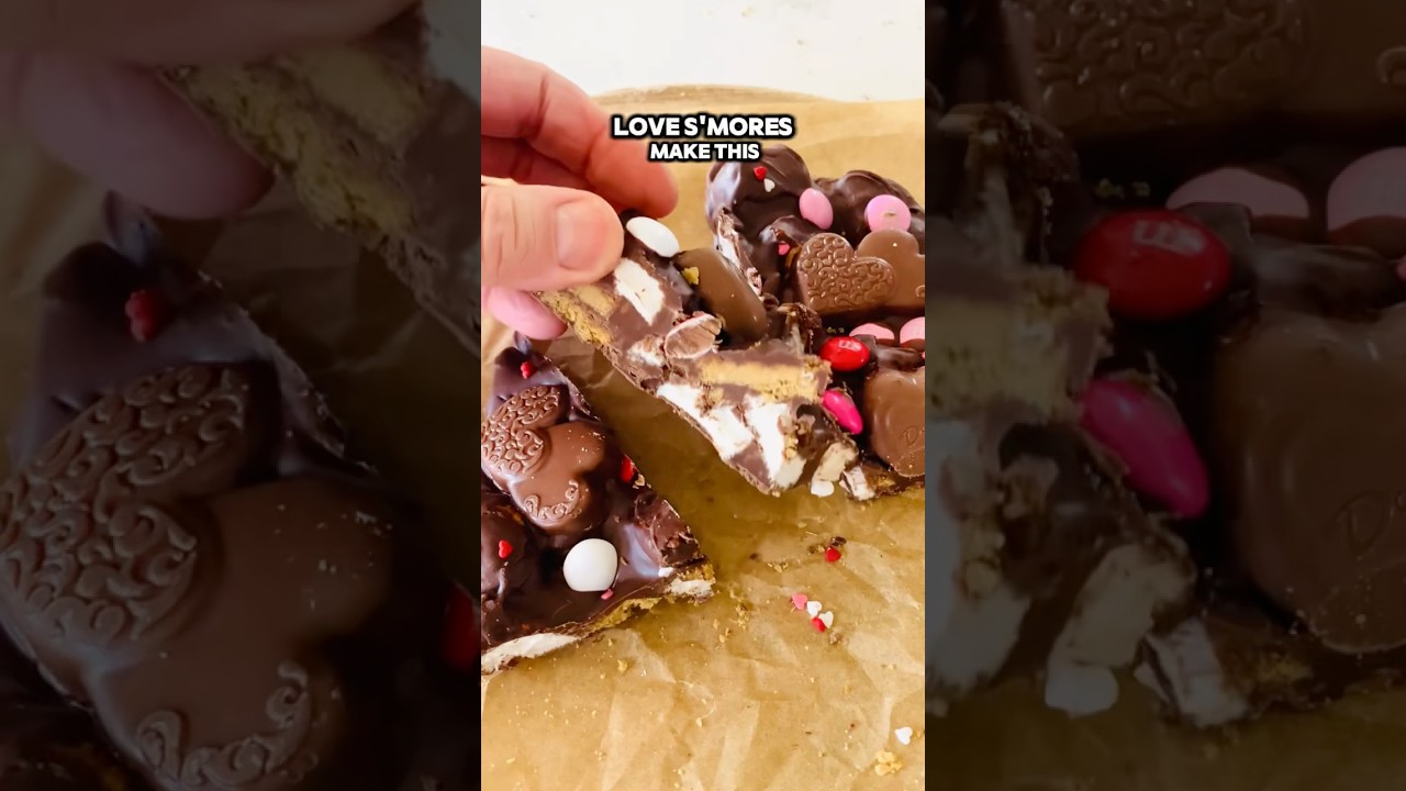 S'more Candy Recipe - So Easy! #shorts  #candy #easyrecipe #chocolate #food