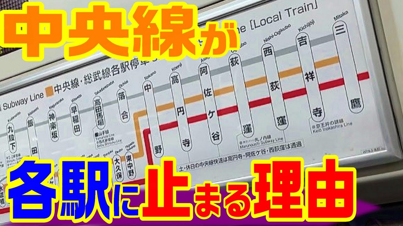 【杉並三駅問題が起きた理由】　　　中央線 快速 総武線 丸ノ内線 杉並区 吉祥寺 高円寺 荻窪 千代田区 神田 東京 通勤五方面作戦 武蔵野 中野 複々線