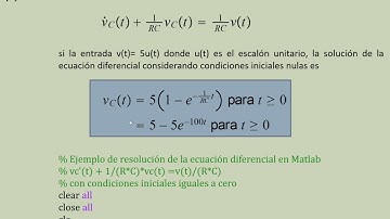 Simulación de sistemas dinámicos en Matlab, Simulink. Ejemplo de simulación con un circuito RC.