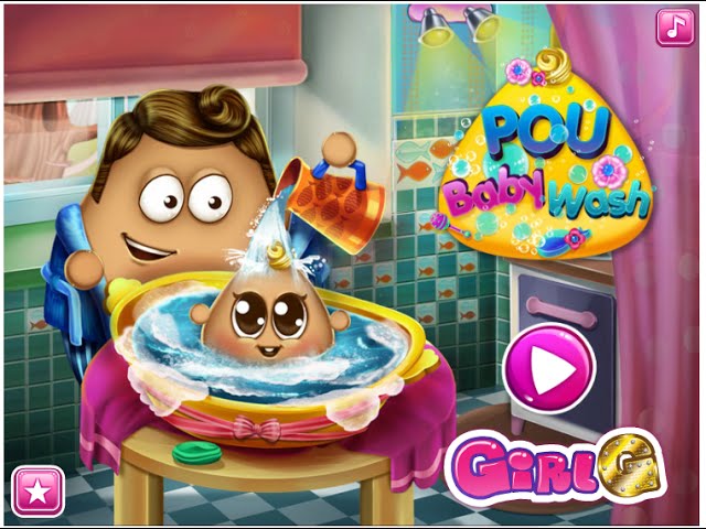 Jogo do Pou, se divertindo com o Pou bebê #1,Having fun with baby