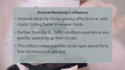 Are GPS Satellite Clocks Affected By Relativity?