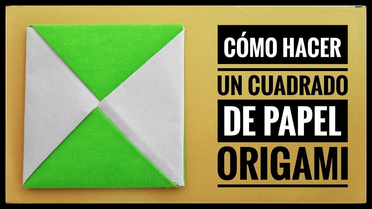 Cómo Hacer Un Cuadrado □ Learn how to make an Easy Paper SQUARE ✓ 1+1 pieces only ✓ STEP BY STEP  Origami - YouTube