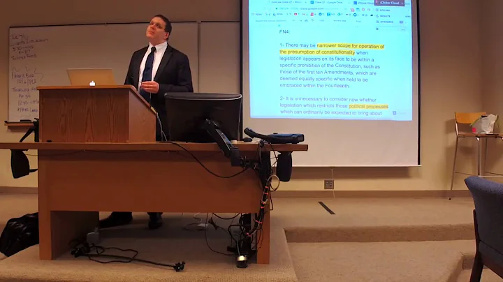 ConLaw Class 22 - Modern Substantive Due Process I