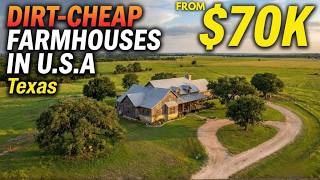 DIRT-CHEAP TEXAS FARMHOUSES for sale with Massive Land