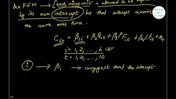 FIXED EFFECTS MODEL ECONOMETRICS ISI ,DSE ,JNU ,BSC ,UPSC ,MIT ,IIT ,NPTEL
