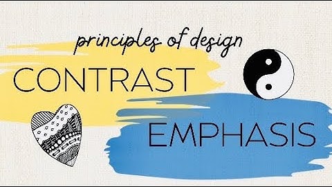 1 minute 🖼 vocabulary! What is CONTRAST/EMPHASIS? (Principles of Design)