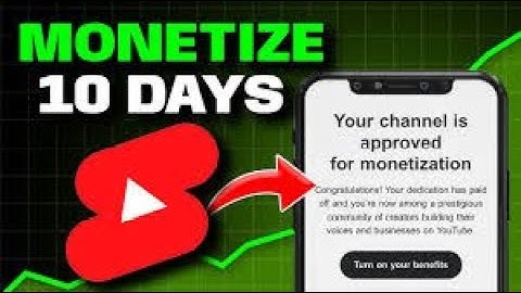 How to monetize youtube channel | How to monetize youtube channel in 10 days #monetization