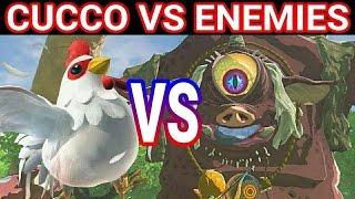 CUCCO VS ENEMIES & BOSSES - The Legend of Zelda Breath Of The Wild