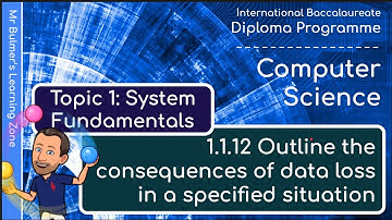 IB DP Computer Science - System Fundamentals  - VIDEO 12: Data Loss in Specific Situations