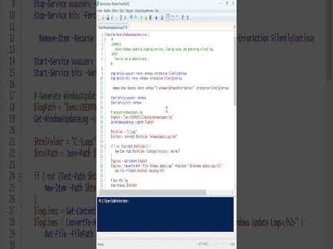 PREVIEW - Fix #windows Update in 60 Seconds with #powershell - #coding #microsoft