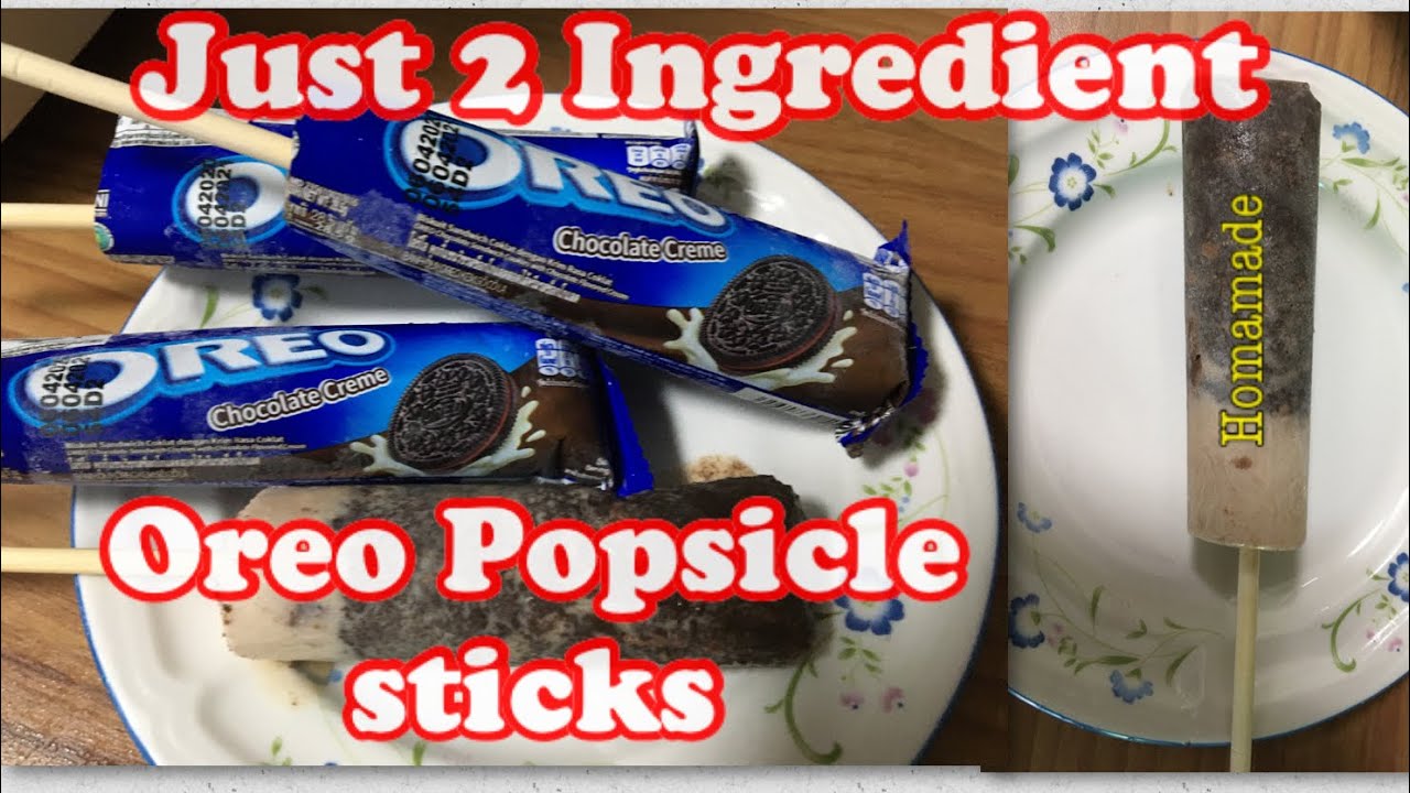 OREO POPSICLE STICKS JUST 2 INGREDIENTS