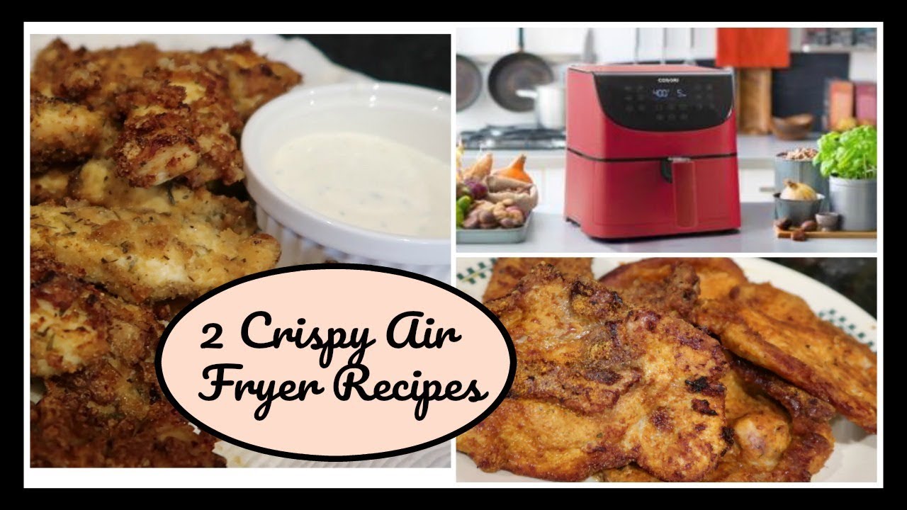 Making fried chicken and pork chops in the Cosori Air Fryer! YouTube