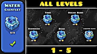Geometry Dash [2.2] | Water Gauntlet ALL LEVELS