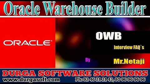 Oracle warehouse builder (OWB)  interview FAQ