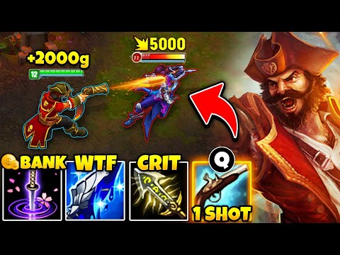 LEAGUE CLASSIC GANGPLANK IS THE MOST SATISFYING CHAMP IN THE GAME! (STACK GOLD SO FAST)