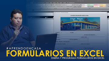 Como crear FORMULARIOS en Excel muy fácil paso a paso