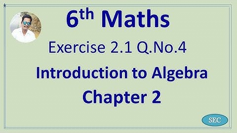6th Std Maths Chapter 2 Introduction to Algebra Exercise 2.1 Q.No.4 | Tamil |  English