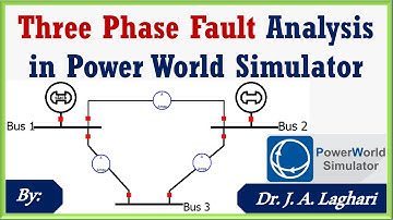 How to Perform Three Phase Fault Analysis in Power World Simulator? | Dr. J. A. Laghari