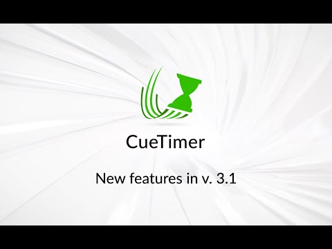 CueTimer 3.1 feature overview