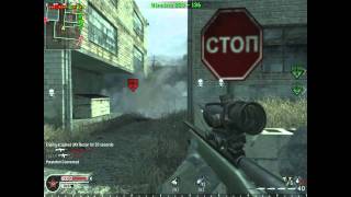 COD4 NOSCOPE TRIPLE ACROSS THE MAP ON PC!