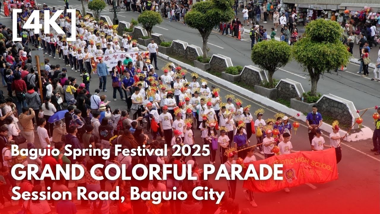 Baguio City’s 2025 Lunar New Year Parade | Grand Colorful Parade along Session Road 🏮🐉