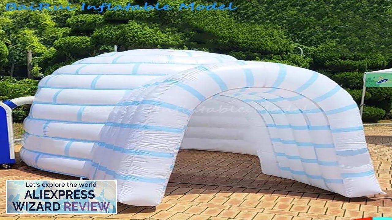 Giant Inflatable Tent Air Marquee Outdoor Icegloo Igloo House with Large Tunnel Review